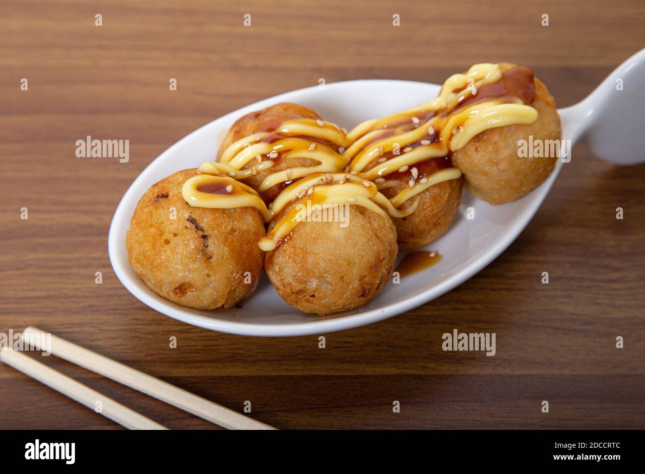 Octopus balls restaurant osaka japan hires stock photography and