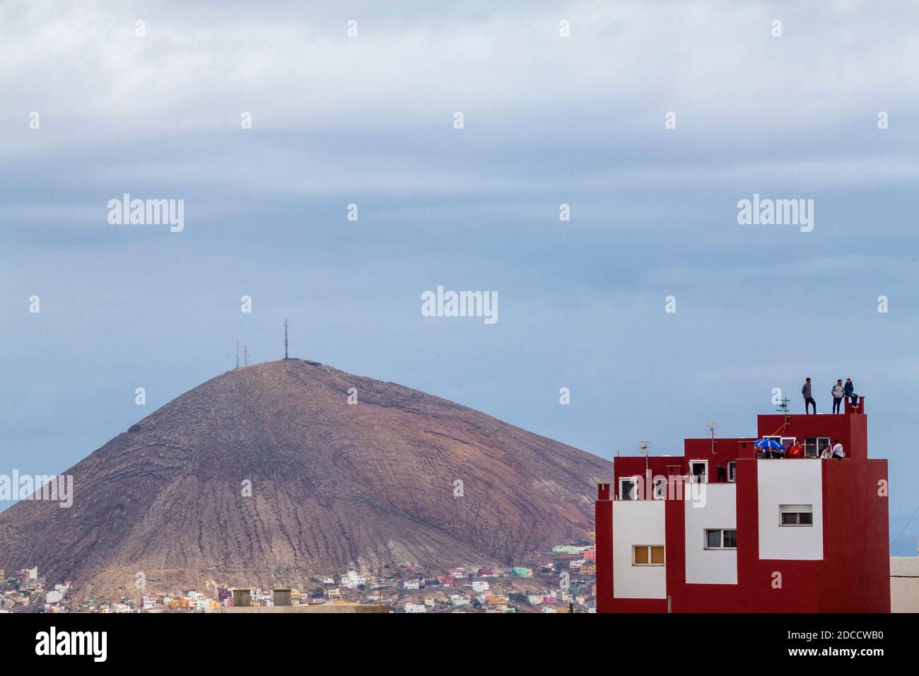 A group of fans at the Canary Islands Rally - Stock Image