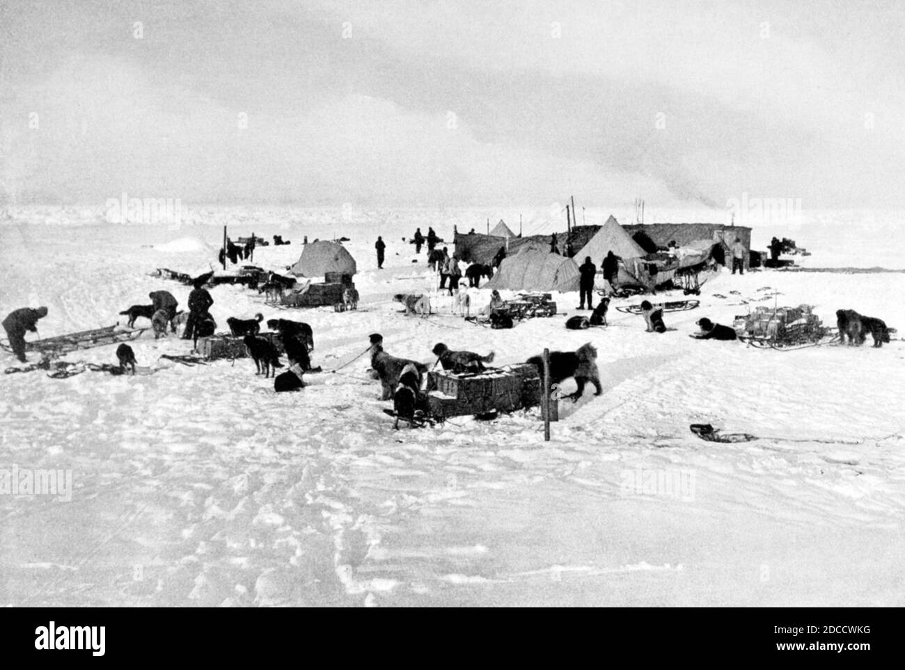 Imperial Trans-Antarctic Expedition, Ocean Camp, 1916 Stock Photo