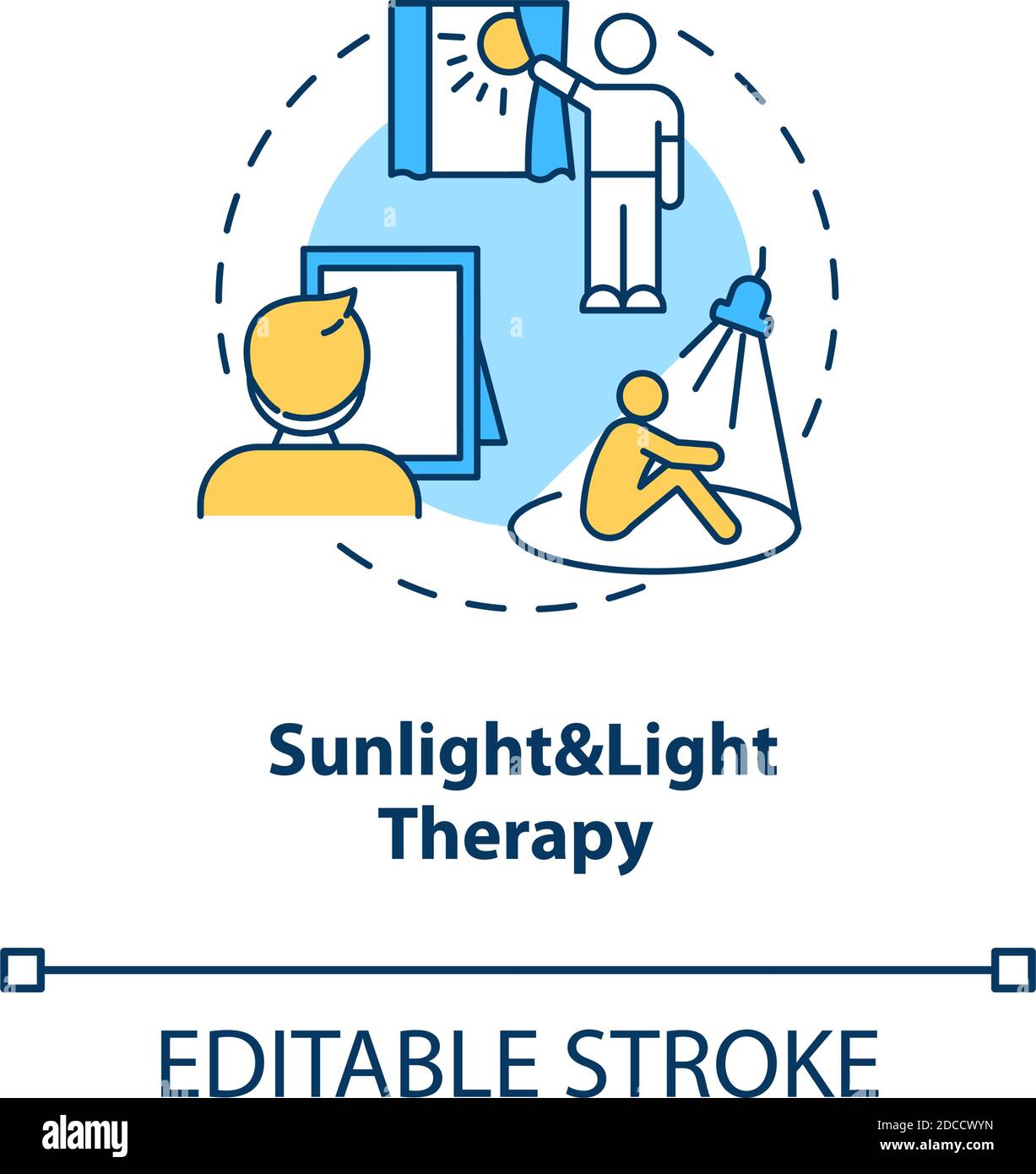 Sunlight and light therapy concept icon Stock Vector Image & Art - Alamy