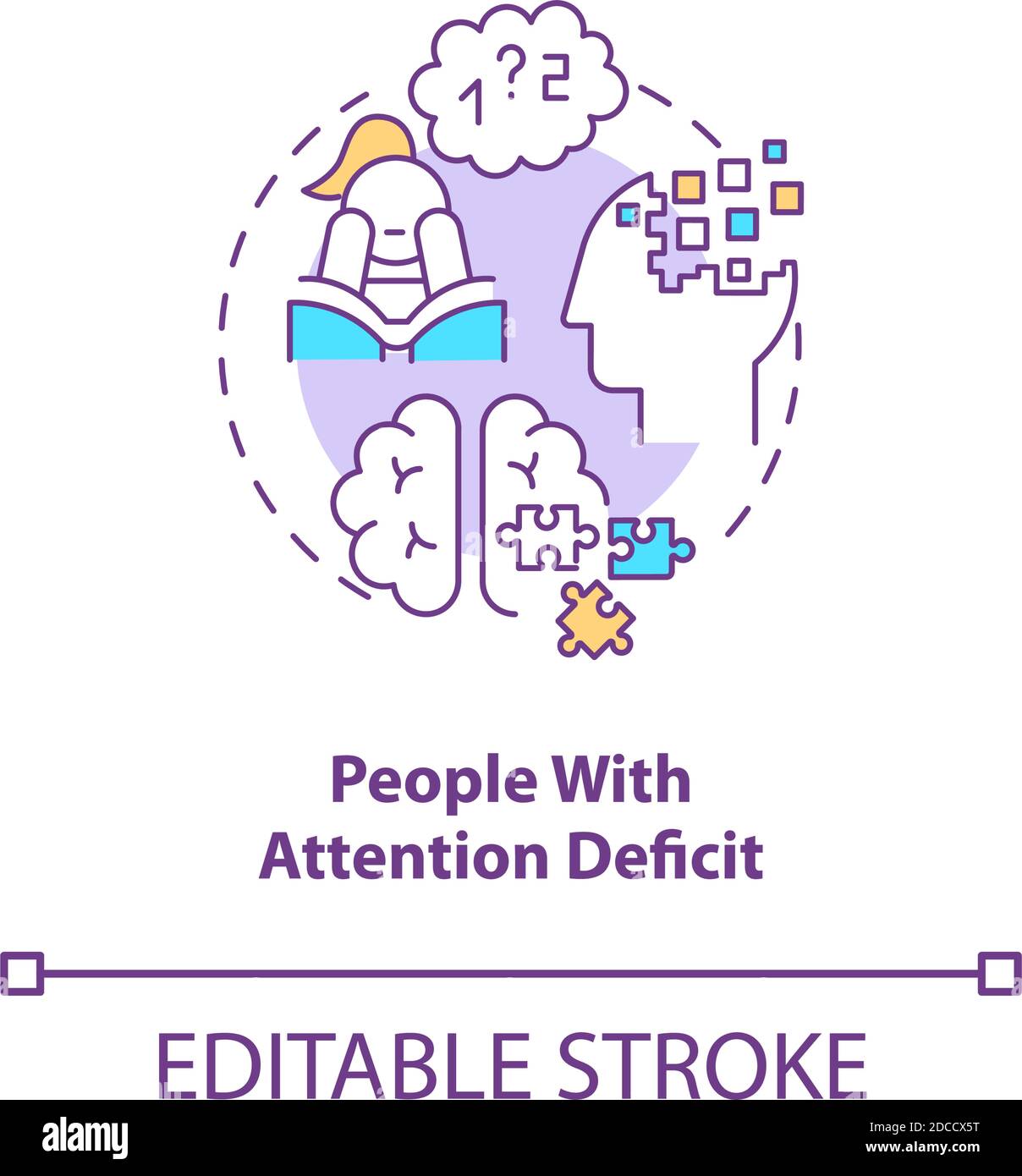 Diagnosis adhd Stock Vector Images - Alamy
