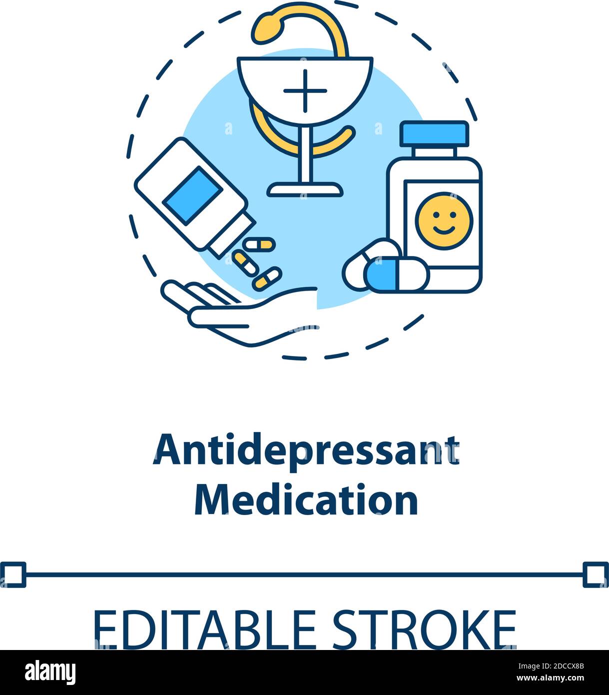 Antidepressant medication concept icon Stock Vector Image & Art - Alamy