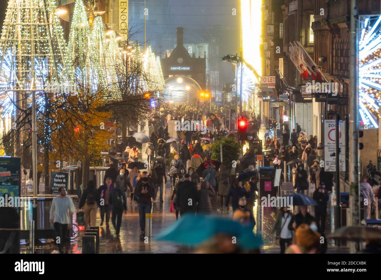 Glasgow shops and night hires stock photography and images Alamy
