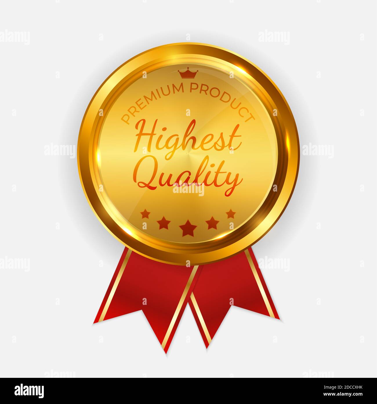 Highest Quality Golden Label Sign. Vector Illustration Stock Vector ...