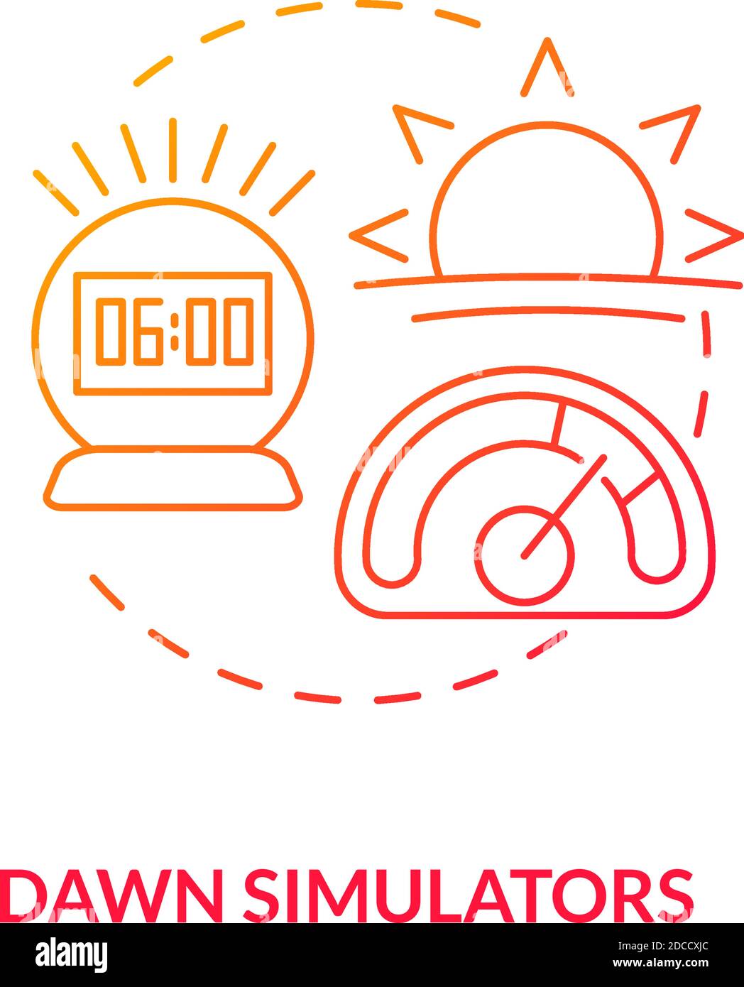 Dawn simulators concept icon Stock Vector Image & Art - Alamy