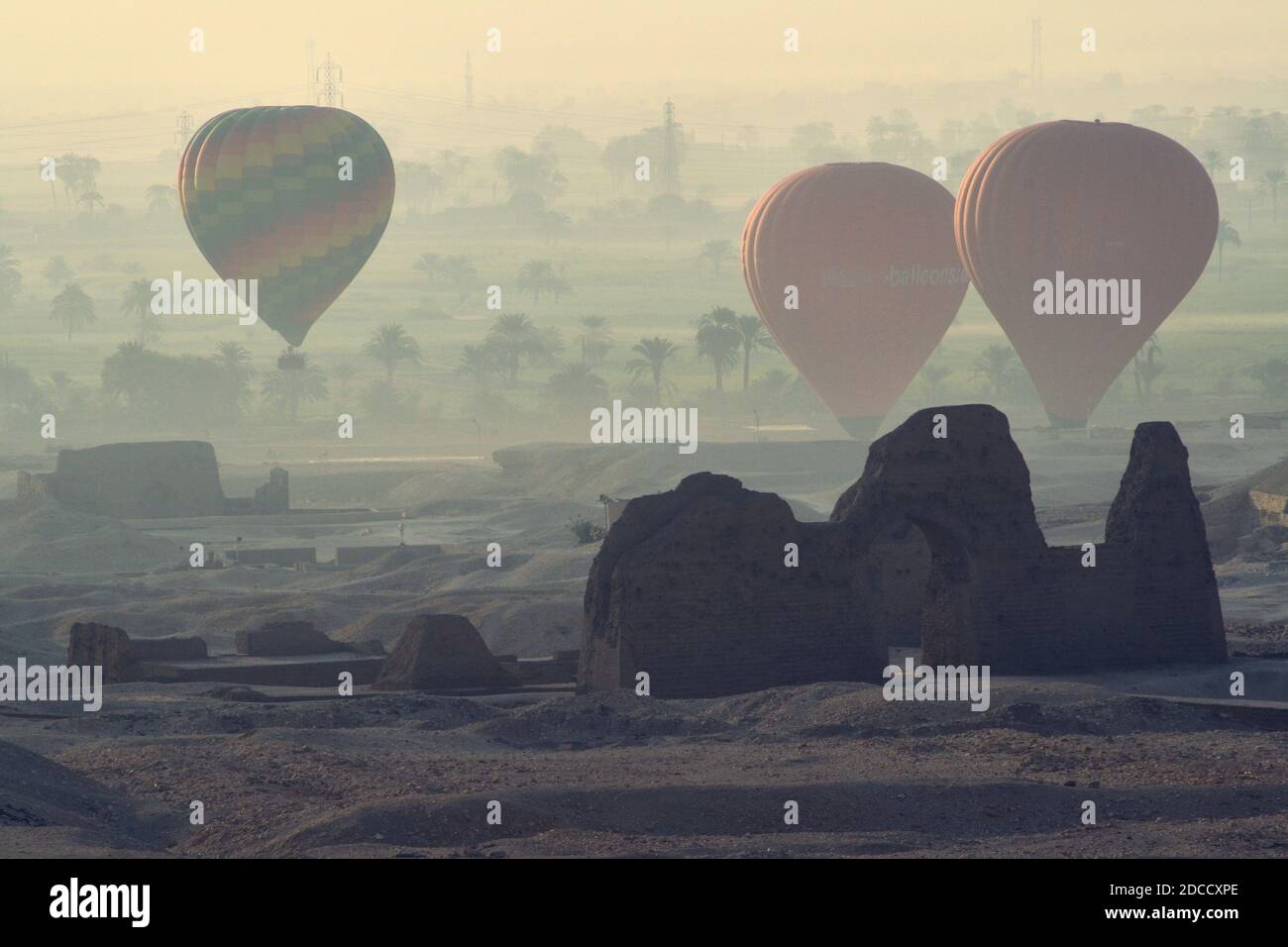photography of hot air balloons in egypt Stock Photo Alamy