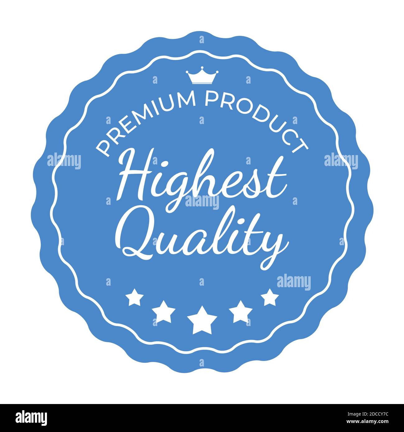 Highest Quality Label Sign. Vector Illustration Stock Vector Image