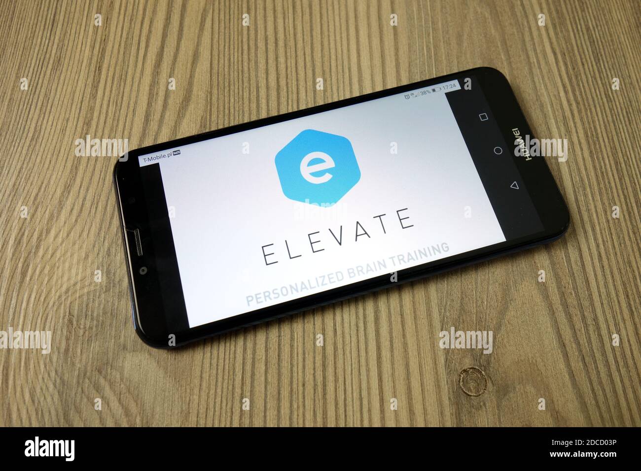 KONSKIE, POLAND - November 19, 2019: Elevate app logo displayed on mobile phone Stock Photo