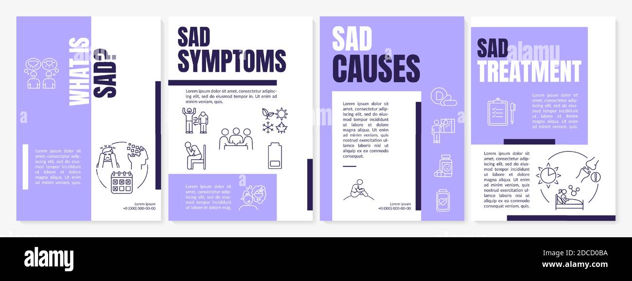 What is sad brochure template Stock Vector Image & Art - Alamy
