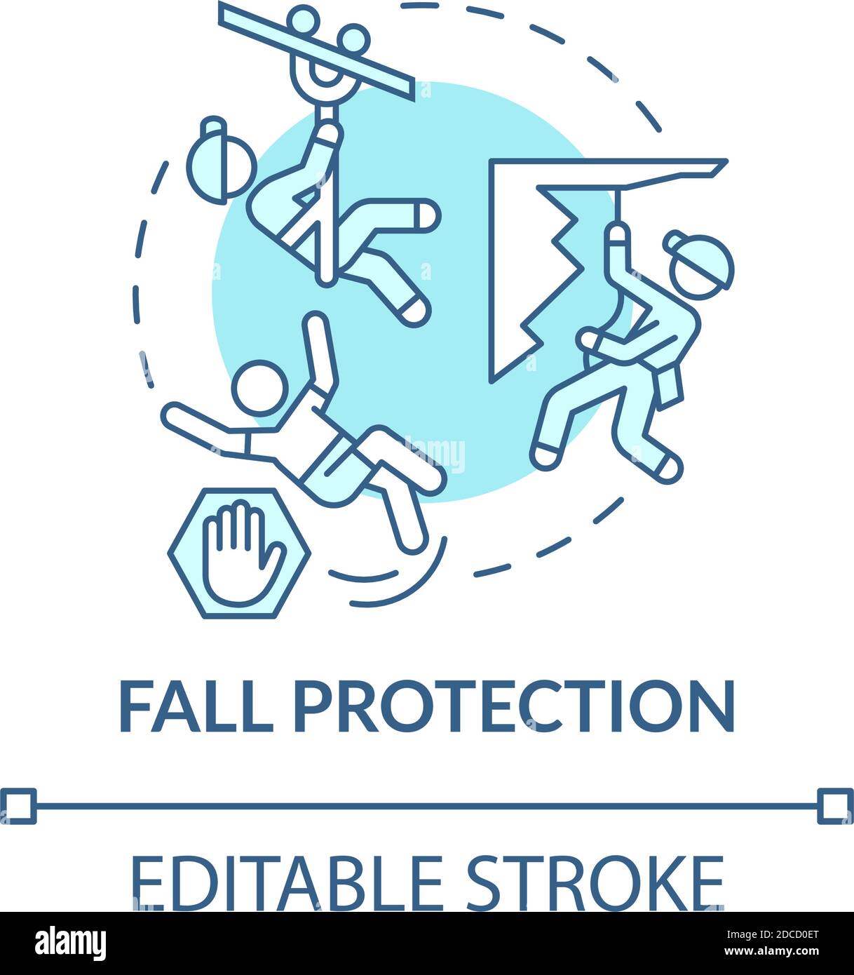 Fall protection concept icon Stock Vector Image & Art Alamy