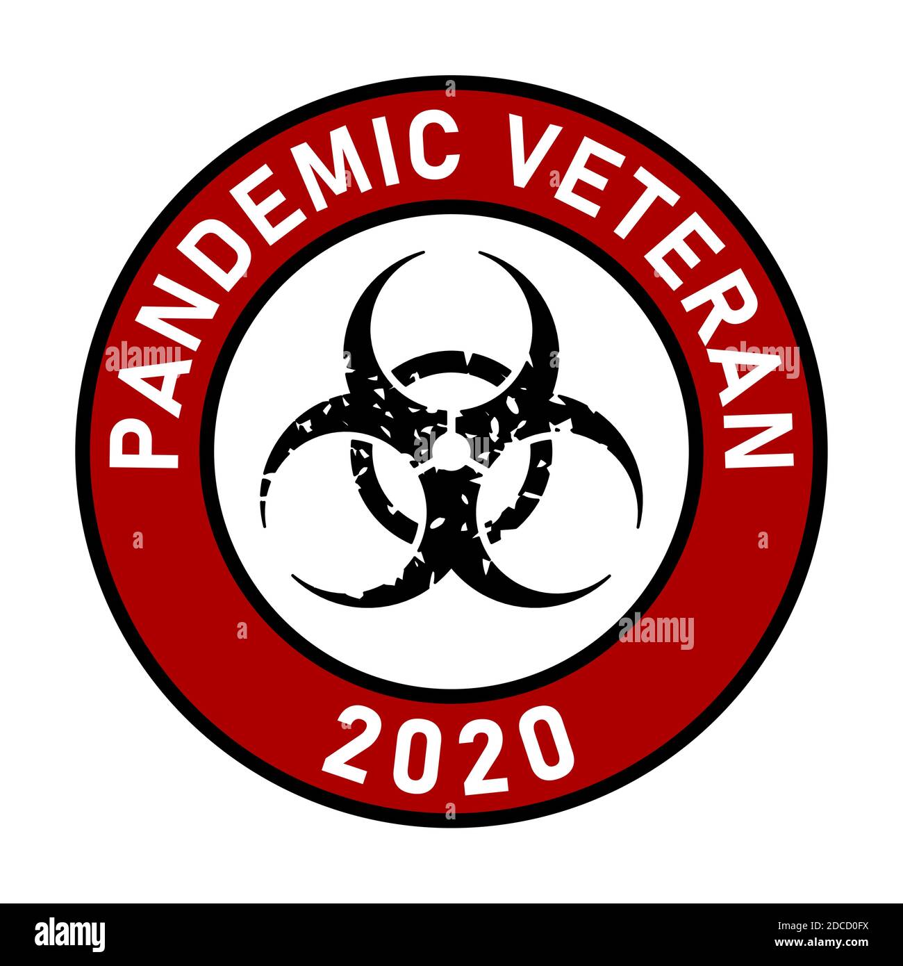 Pandemic Veteran Coronavirus Round Badge or Patch Sign Adhesive Sticker ...