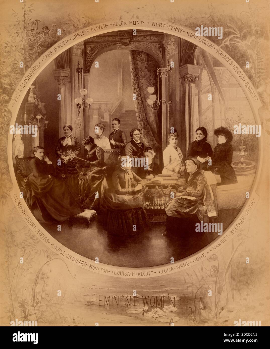 Eminent Women,  1884 Stock Photo