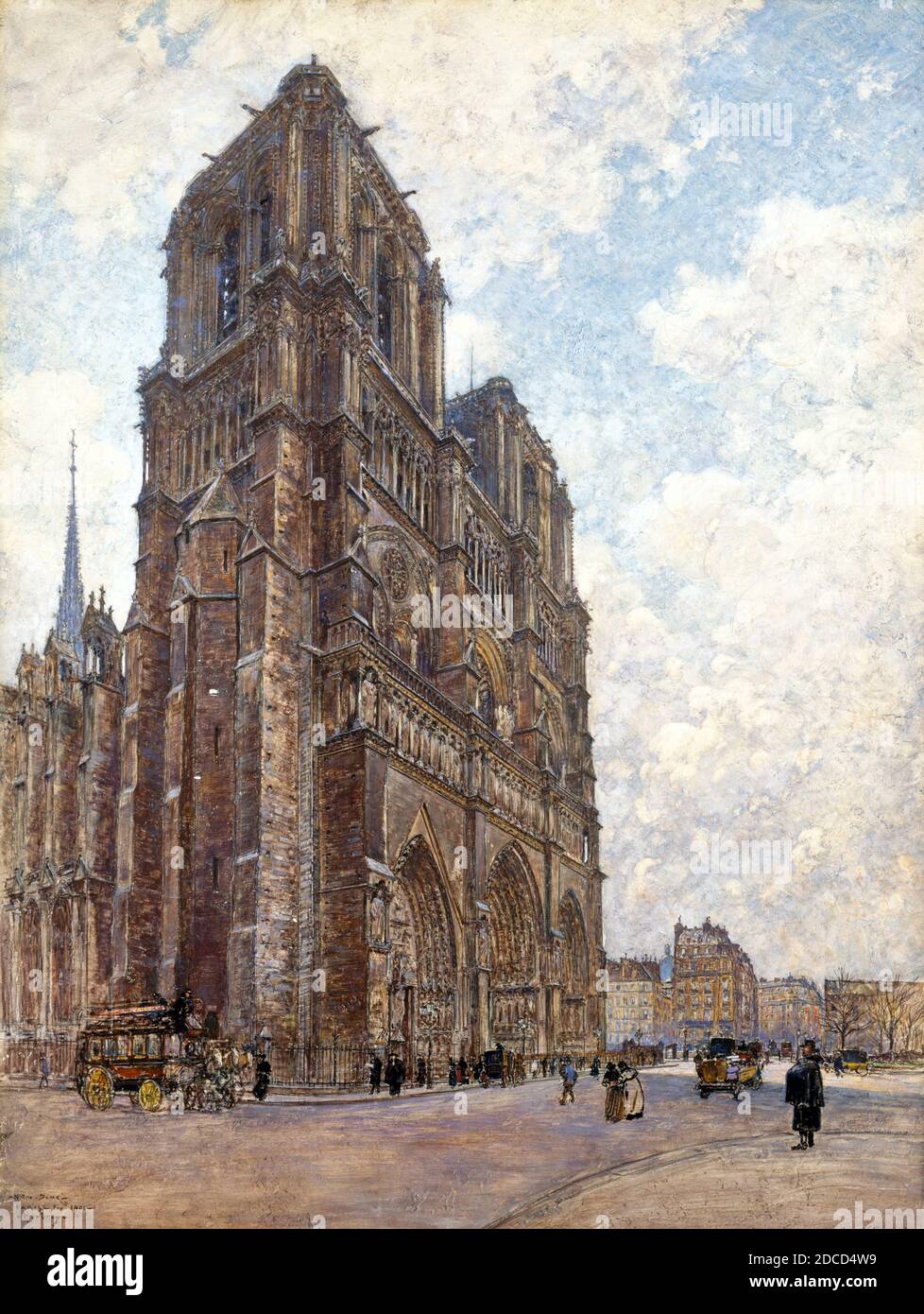 Notre-Dame de Paris, 1901 Stock Photo