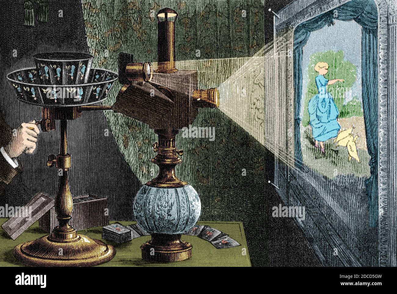 Reynaud's Praxinoscope, 1882 Stock Photo