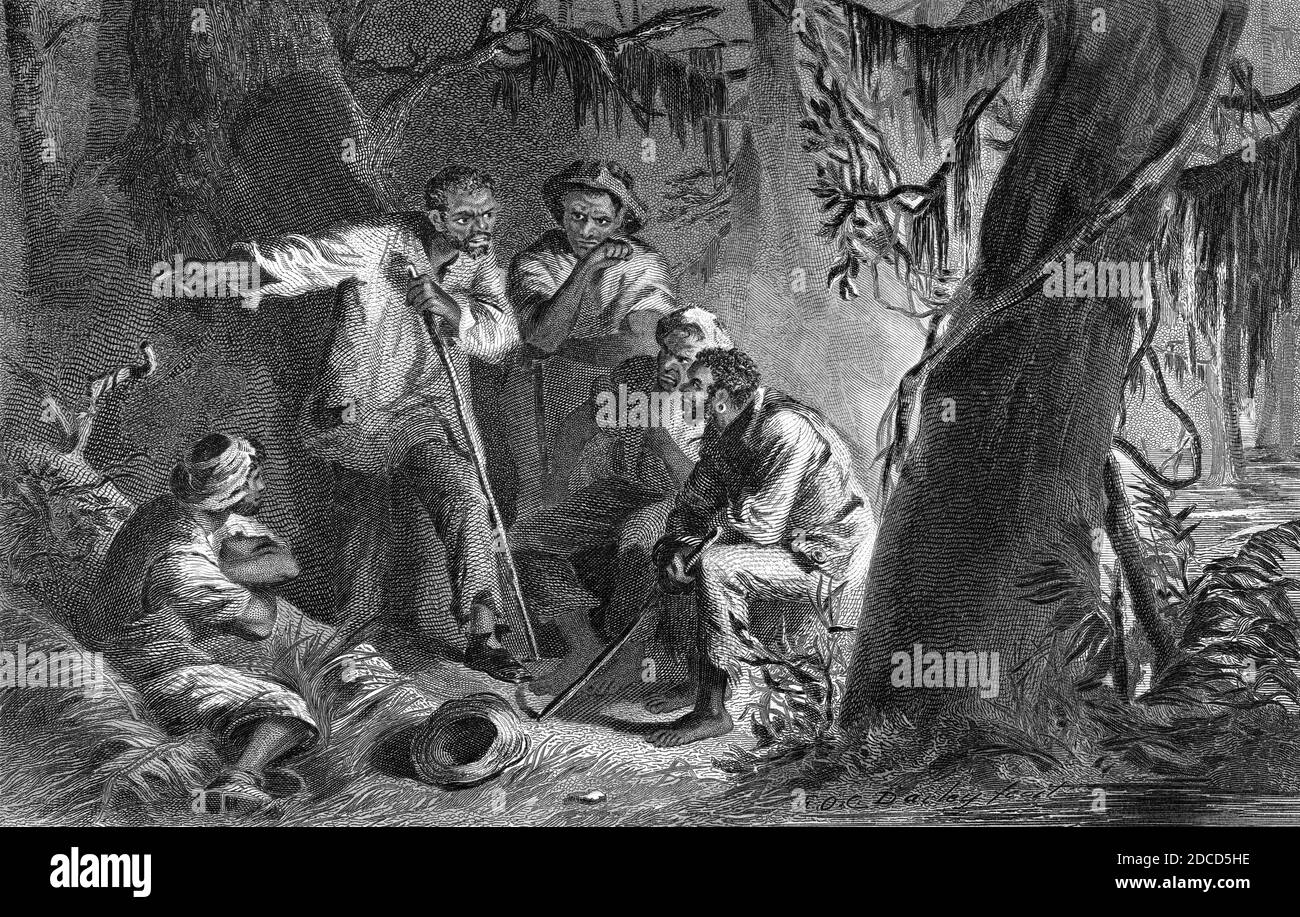 Nat Turner's Slave Rebellion, 1831 Stock Photo