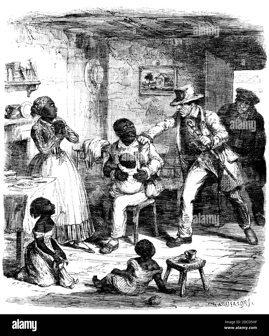 Apprehension of Fugitive Slave Stock Photo