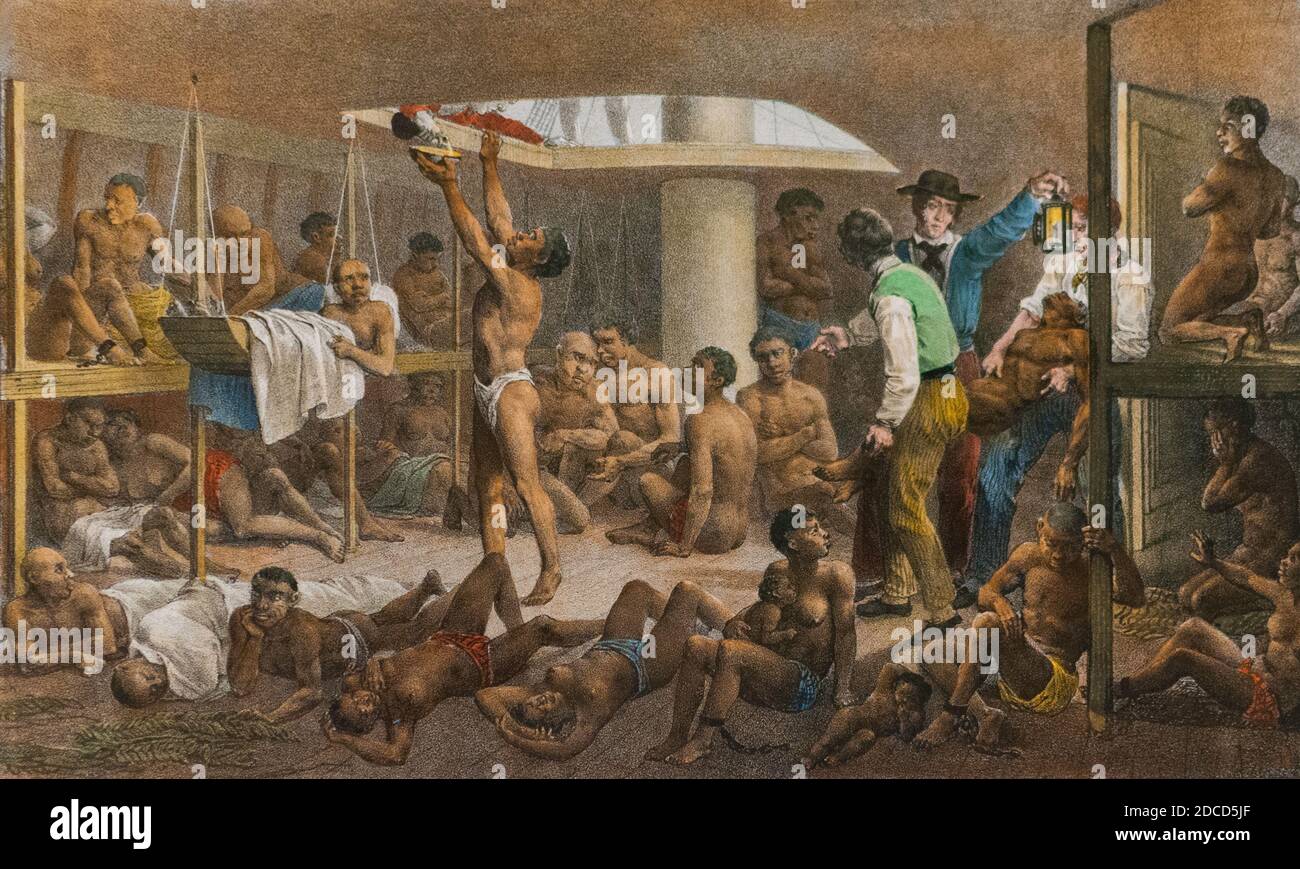 Slave Ship, 1830 Stock Photo