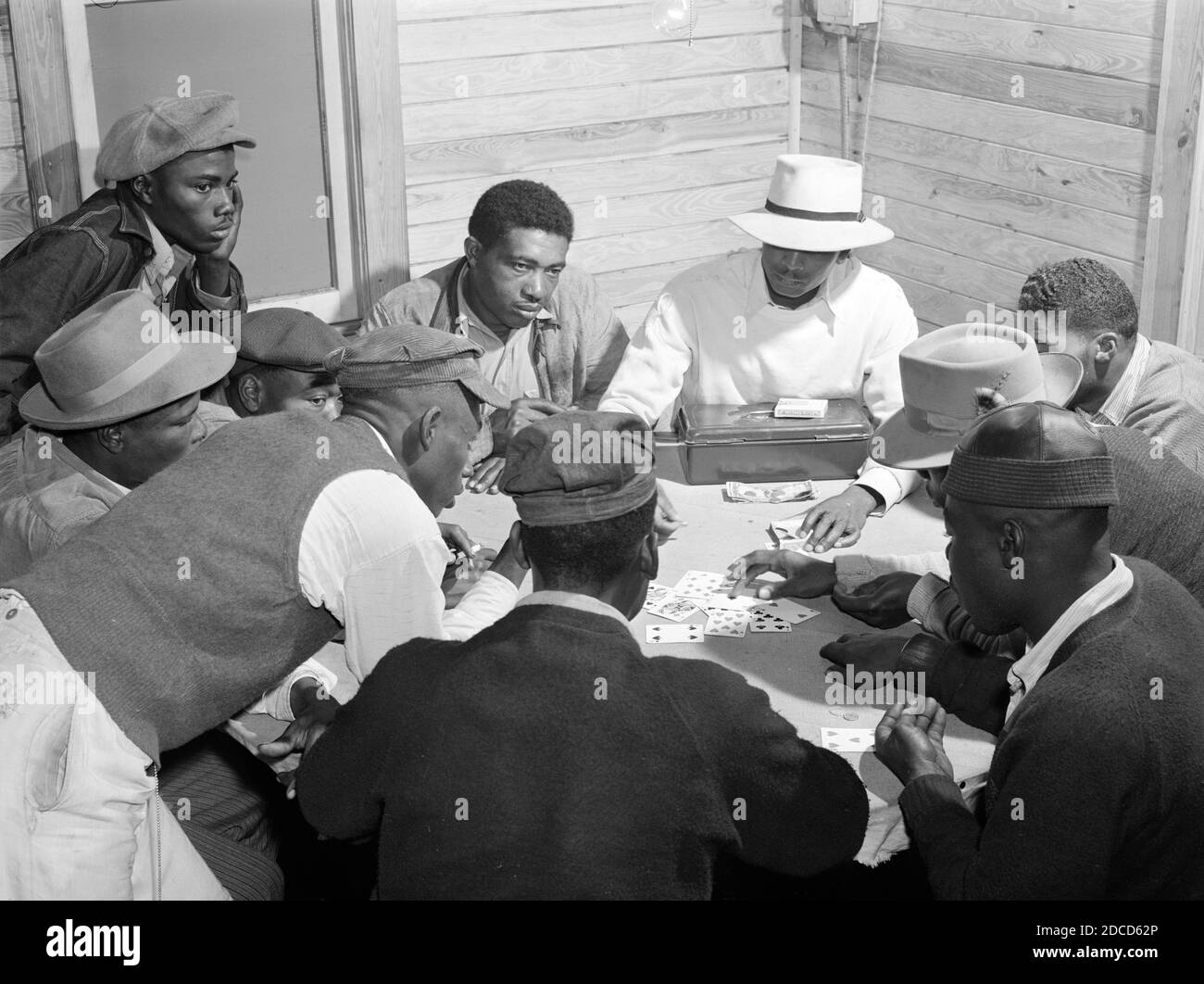 Florida Juke Joint, Playing Cards, 1941 Stock Photo