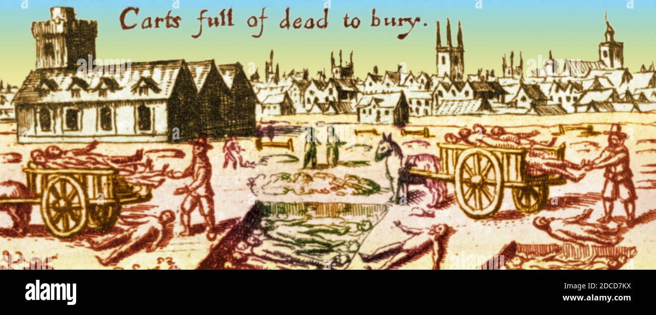 Great Plague of London, 1665 Stock Photo