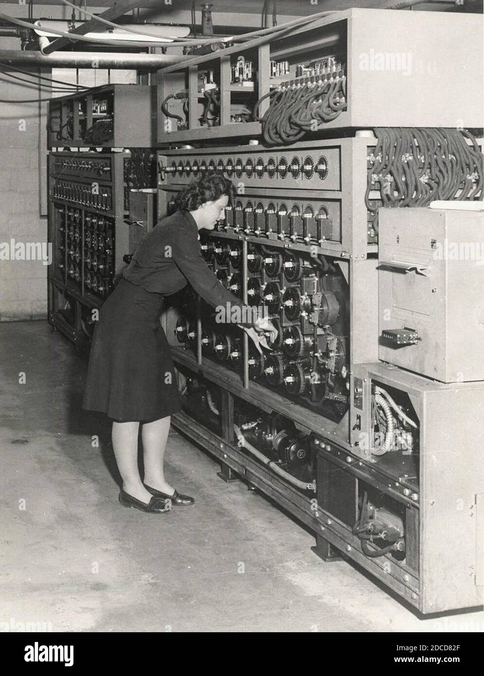 Bombe Decryption Machine, US, 1945 Stock Photo