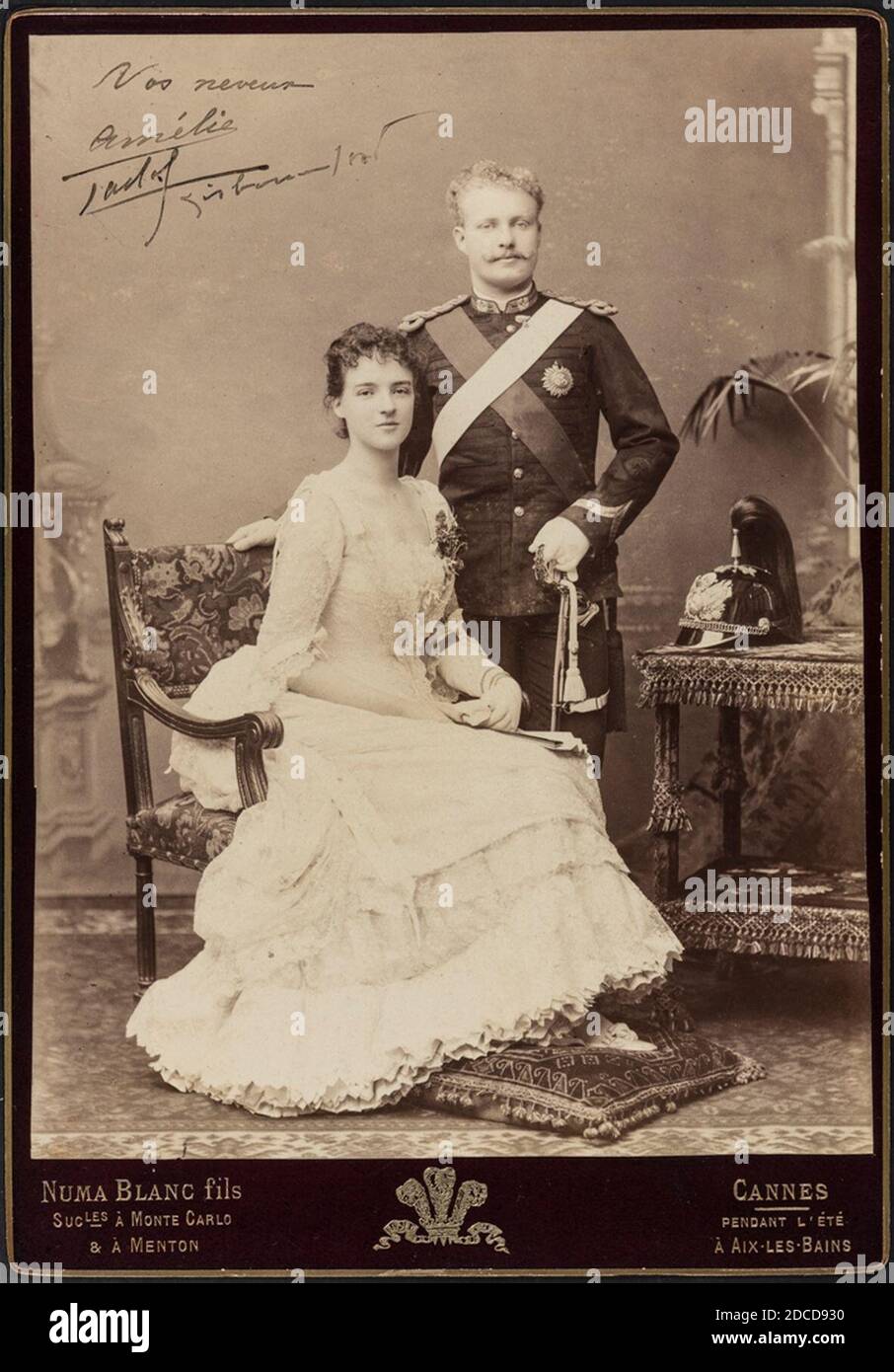King Carlos and Queen Amélie of Portugal Stock Photo Alamy