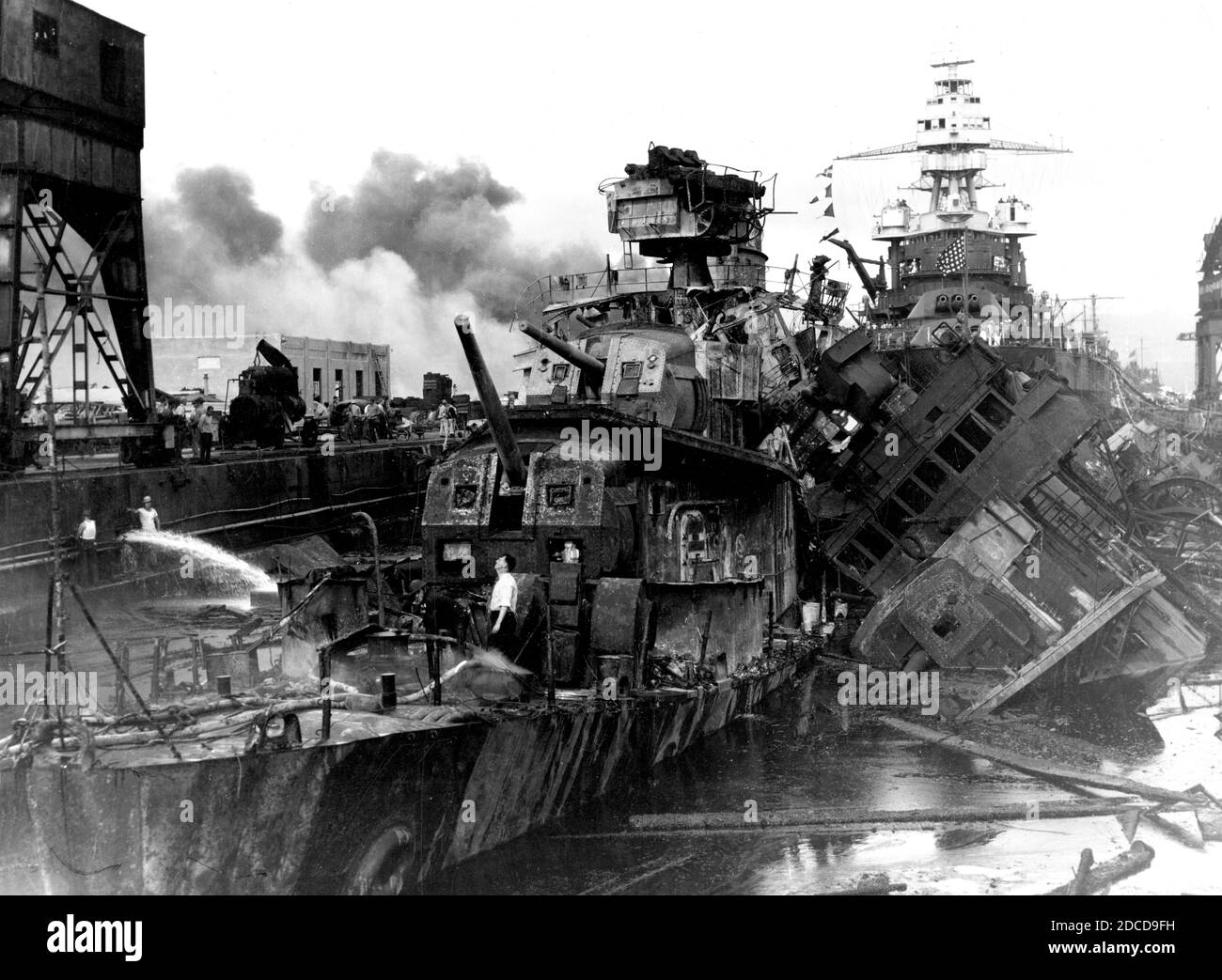 Pearl Harbor Attack, 1941 Stock Photo