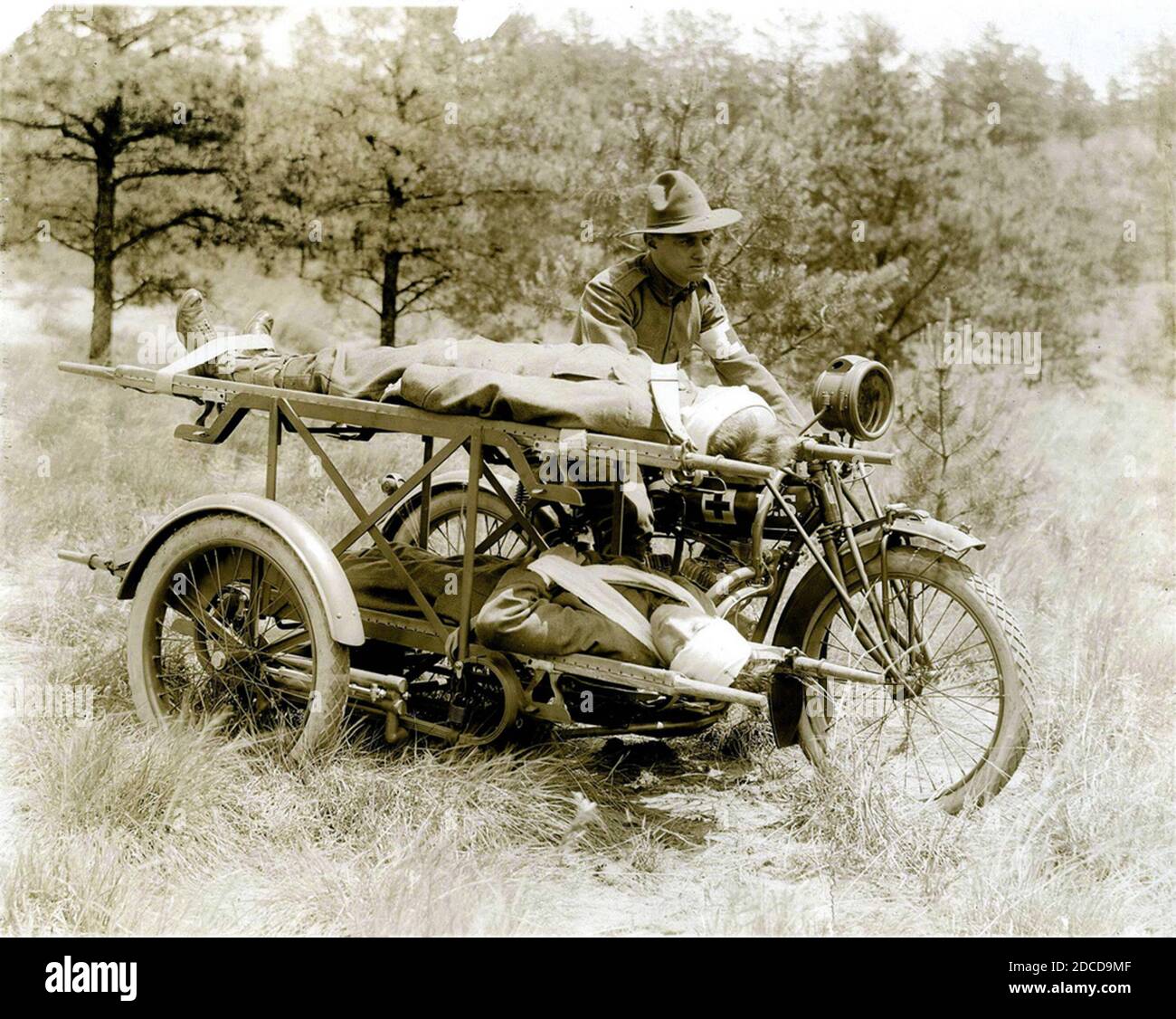 Ambulance Motorcycle, First World War Stock Photo