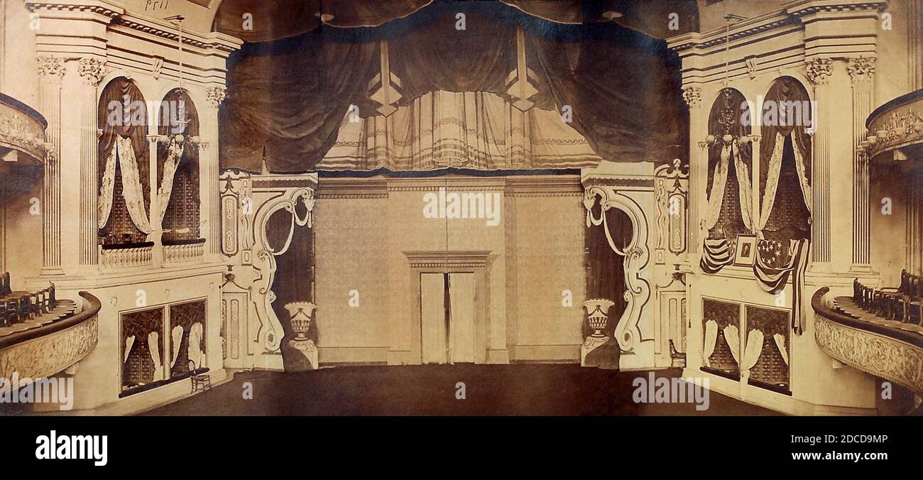 Ford's Theatre, Lincoln Assassination Site, 1865 Stock Photo - Alamy