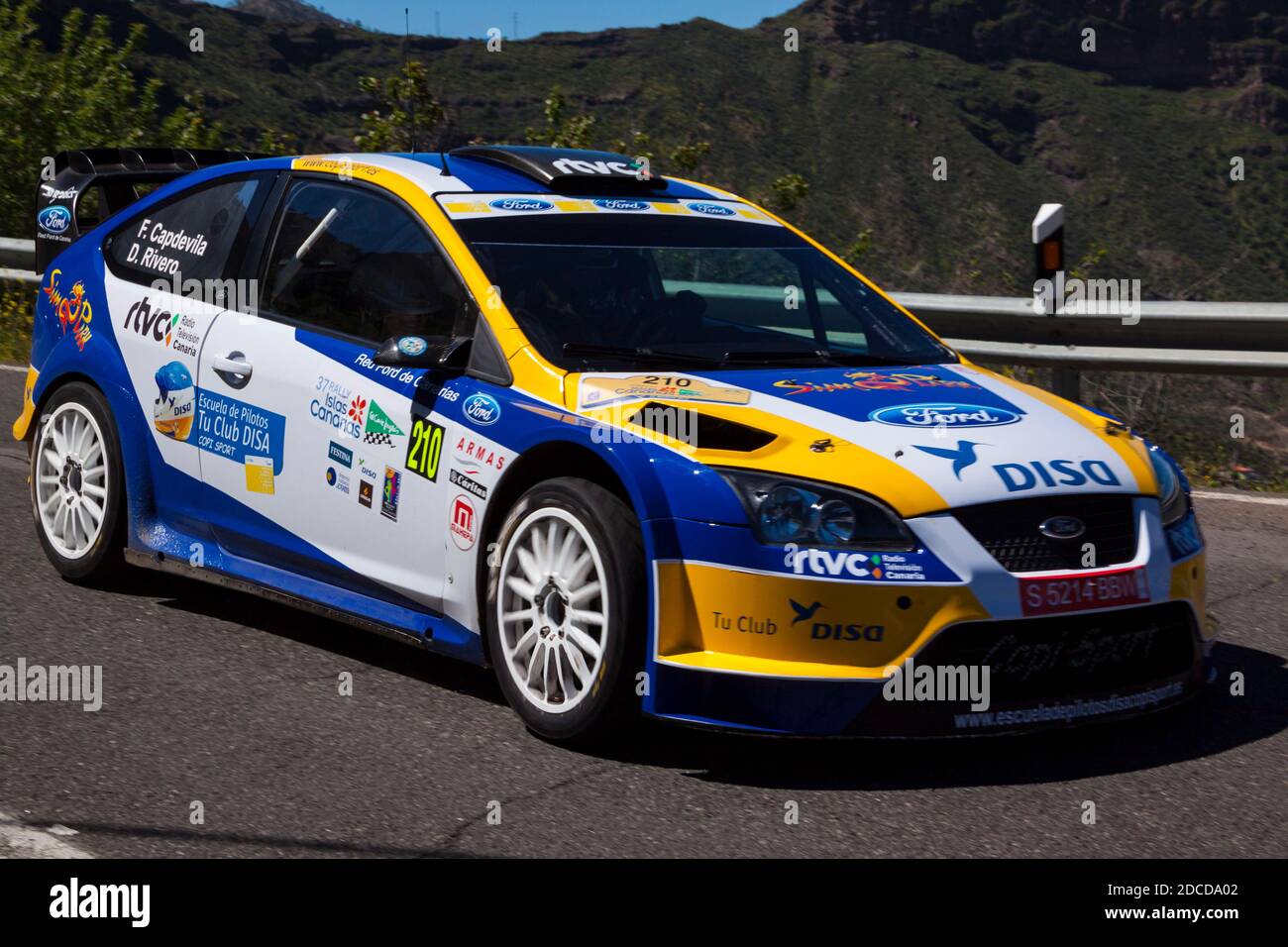 Rally Islas Canarias Stock Photo