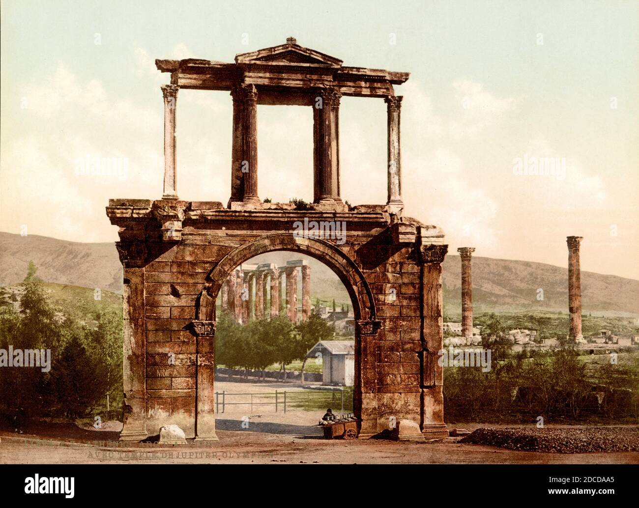 Arch of Hadrian, Athens, Greece Stock Photo