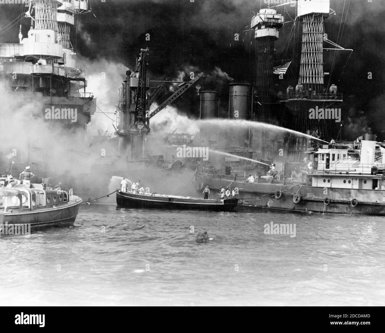 Pearl Harbor Attack, 1941 Stock Photo