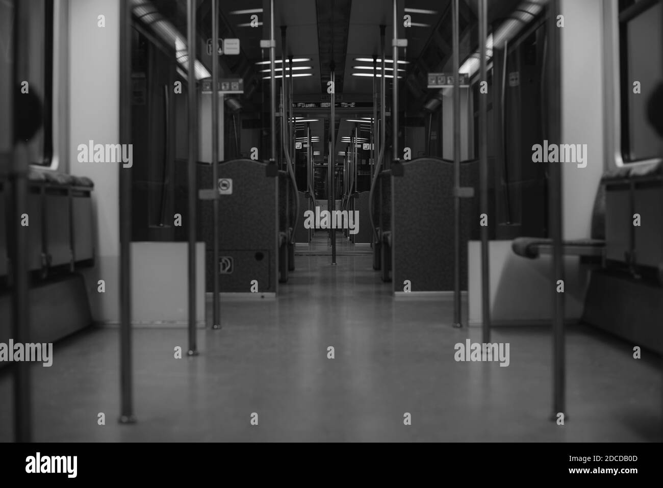 inside Berlin S-Bahn, In one train, a wagon of the Berlin S-Bahn from ...