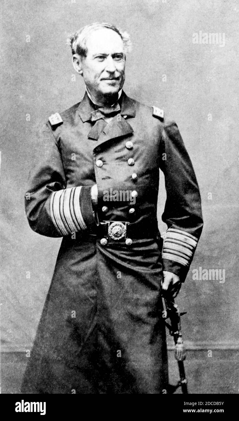 David Farragut, American Naval Hero Stock Photo