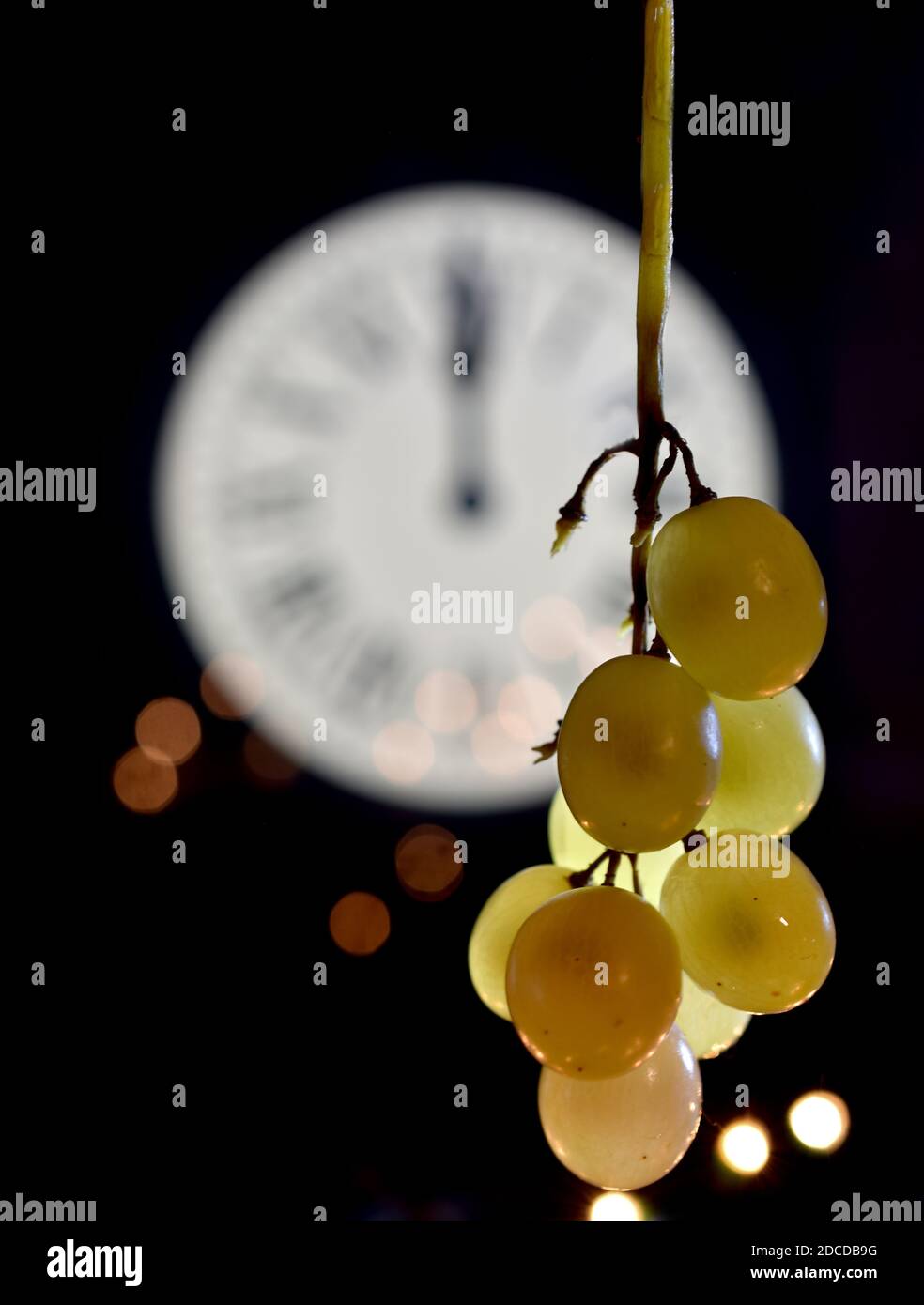 CELEBRATION OF THE NEW YEAR, TRADITION OF TWELVE GRAPES OF LUCK WITH