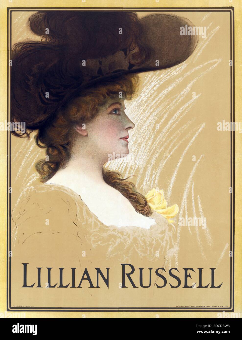 Lillian Russell, American Entertainer Stock Photo