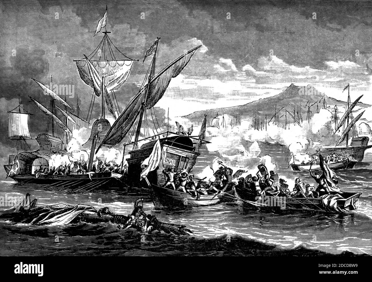 Battle of Lepanto, 1571 Stock Photo