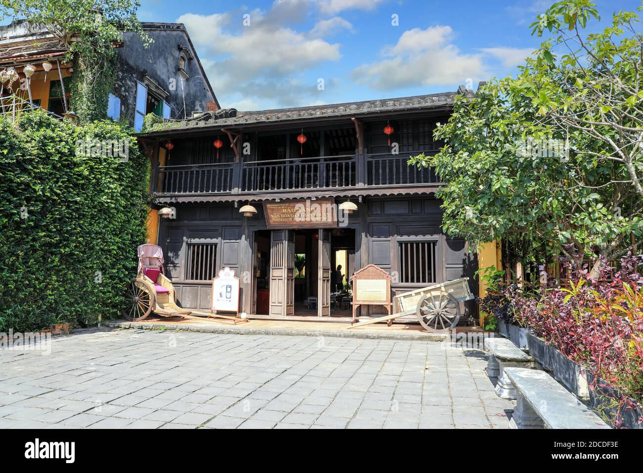 Museum of Folk Culture or folklore in a 150-year-old Chinese trading house, Nguyễn Thái Học street, Hoi An, Vietnam, Asia Stock Photo