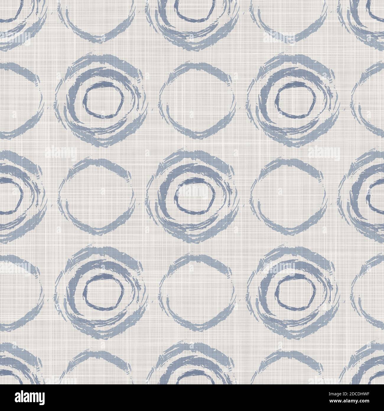 Seamless french farmhouse dotty linen pattern. Provence blue white woven  texture. Shabby chic style decorative circle dot fabric background. Textile  Stock Photo - Alamy