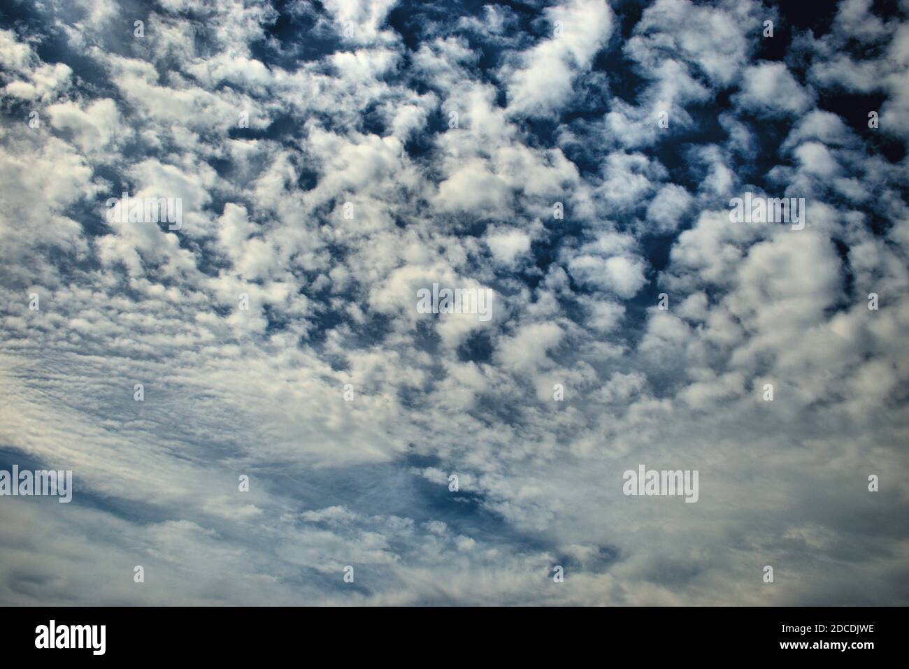 Cloud scenery over Germany 28.8.2020 Stock Photo