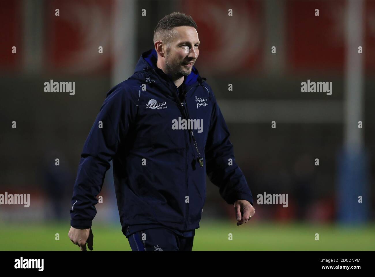 Sale Sharks' head of strength and conditioning John Kirkpatrick before the Gallagher Premiership match at the AJ Bell Stadium, Salford. Stock Photo