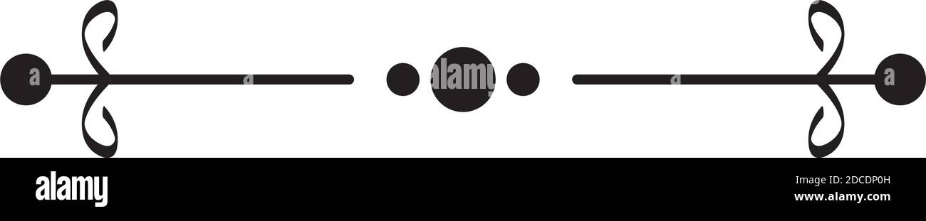 elegant divider with points style icon vector illustration design Stock ...