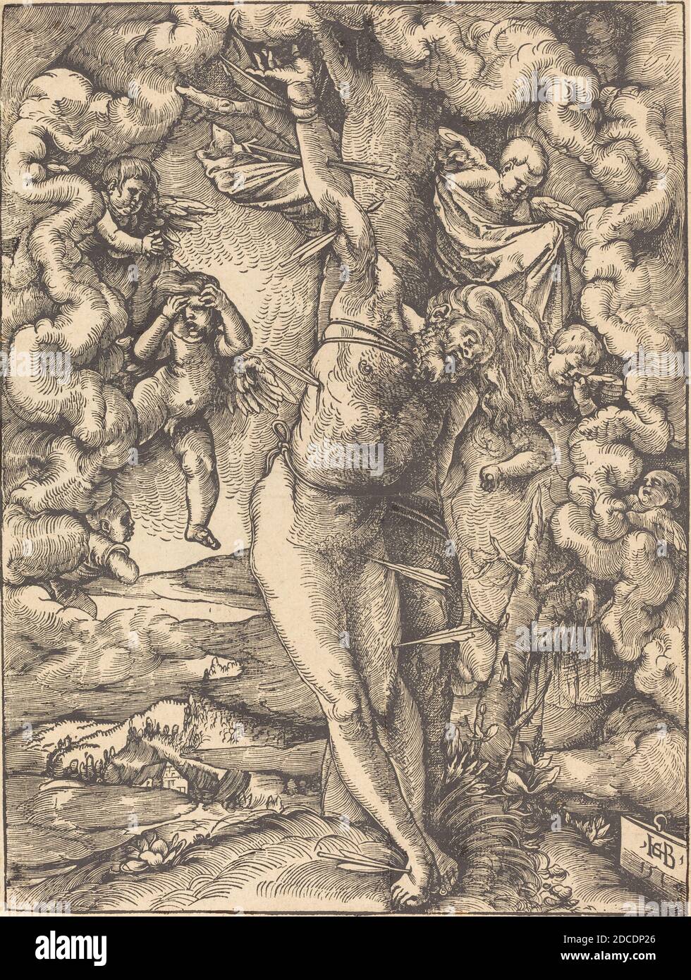 Hans Baldung Grien, (artist), German, 1484/1485 - 1545, Saint Sebastian