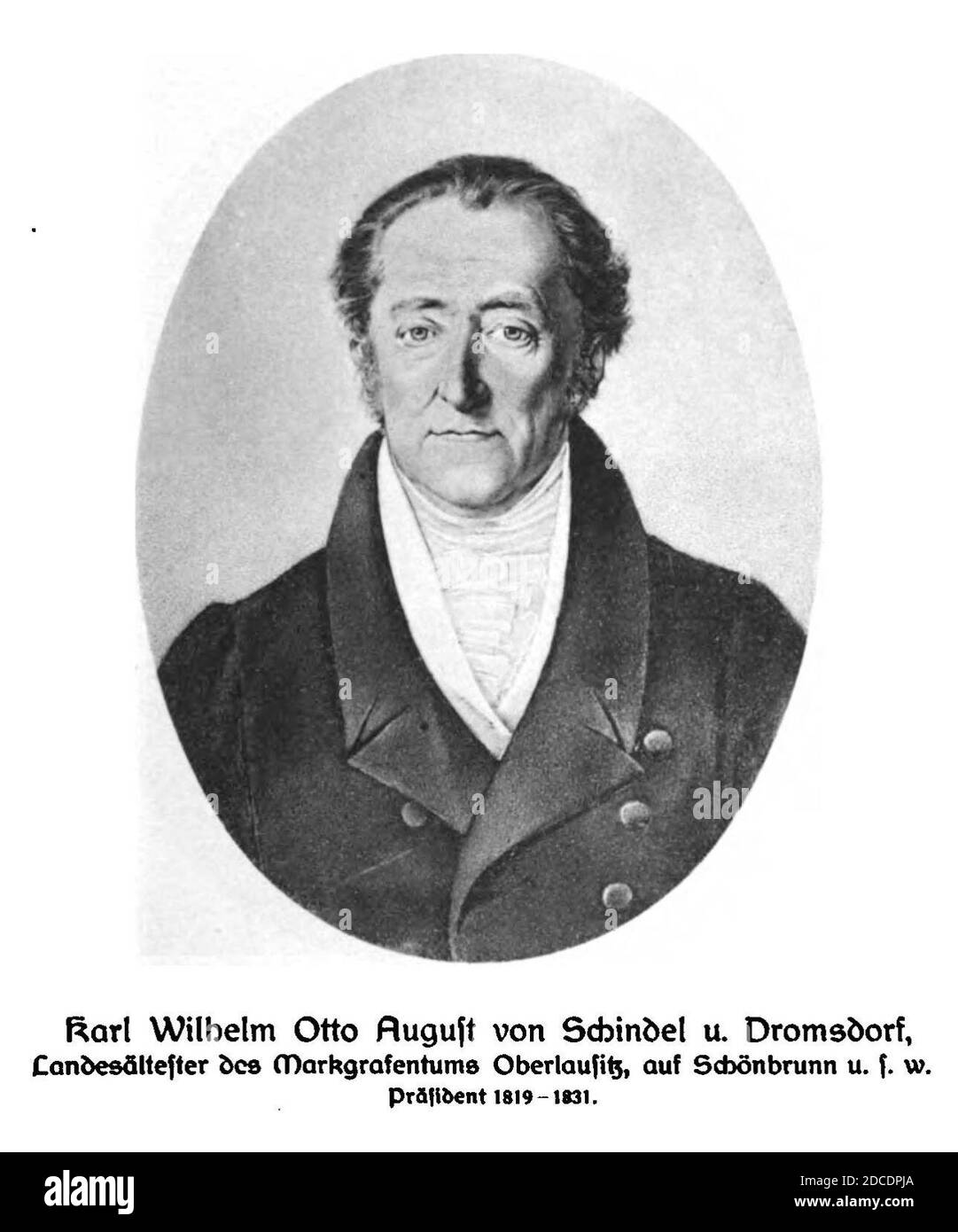 Karl Wilhelm Otto August von Schindel und Dromsdorf. Stock Photo