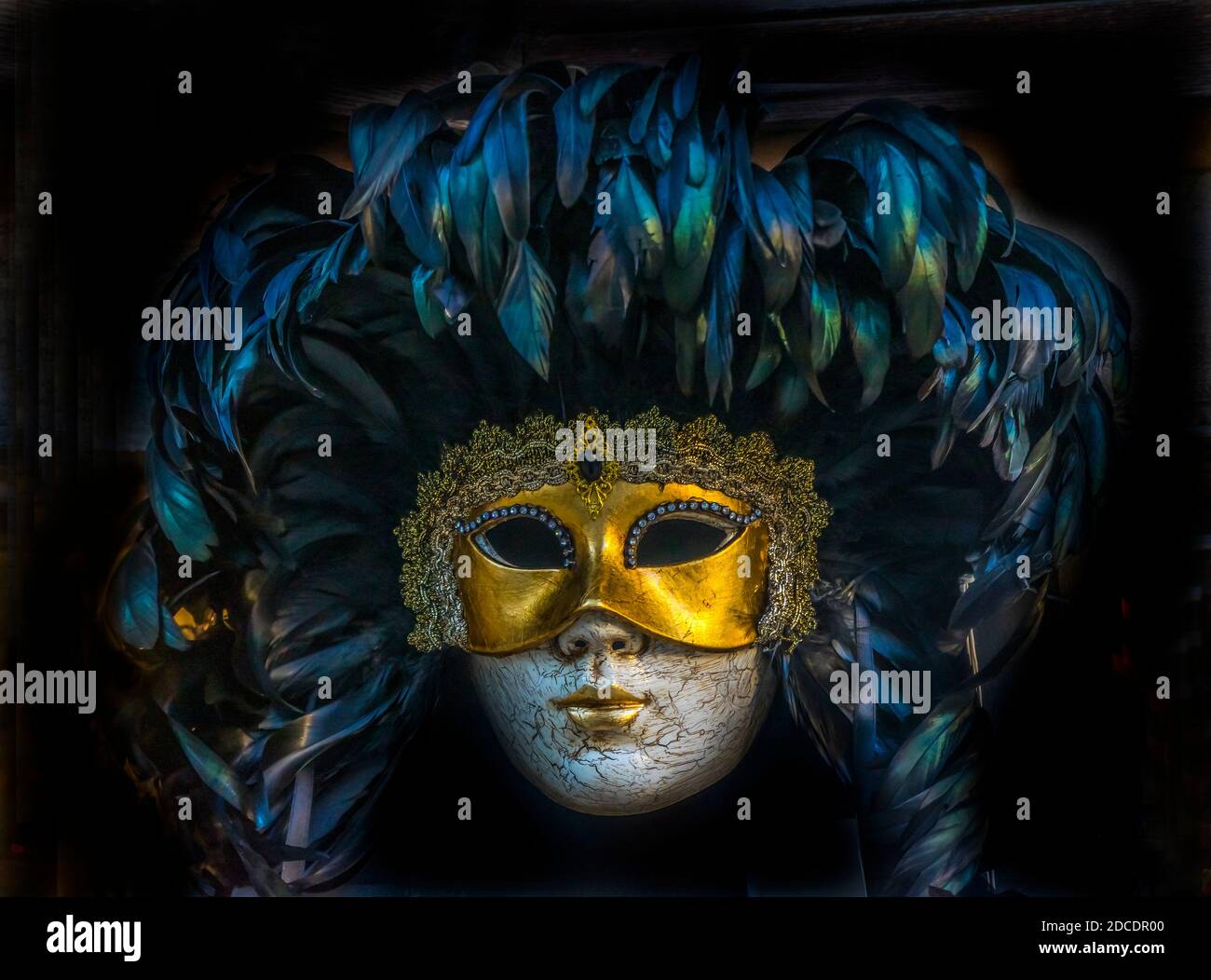 Black Feathers Mask Venice Italy Used since the 1200s for