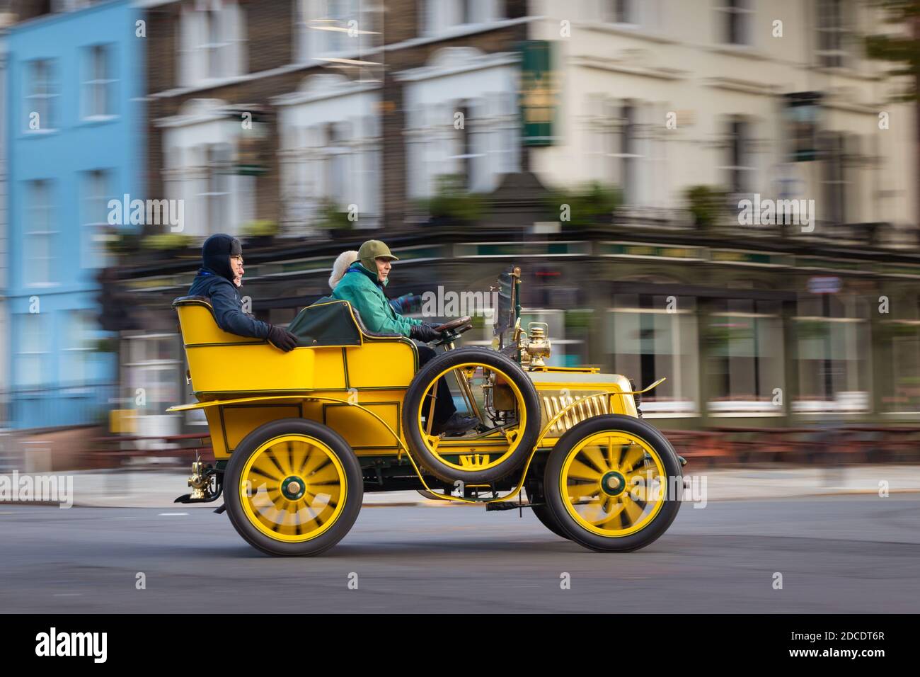 London to Brighton Veteran Car Run, the world's longest running motoring event Stock Photo