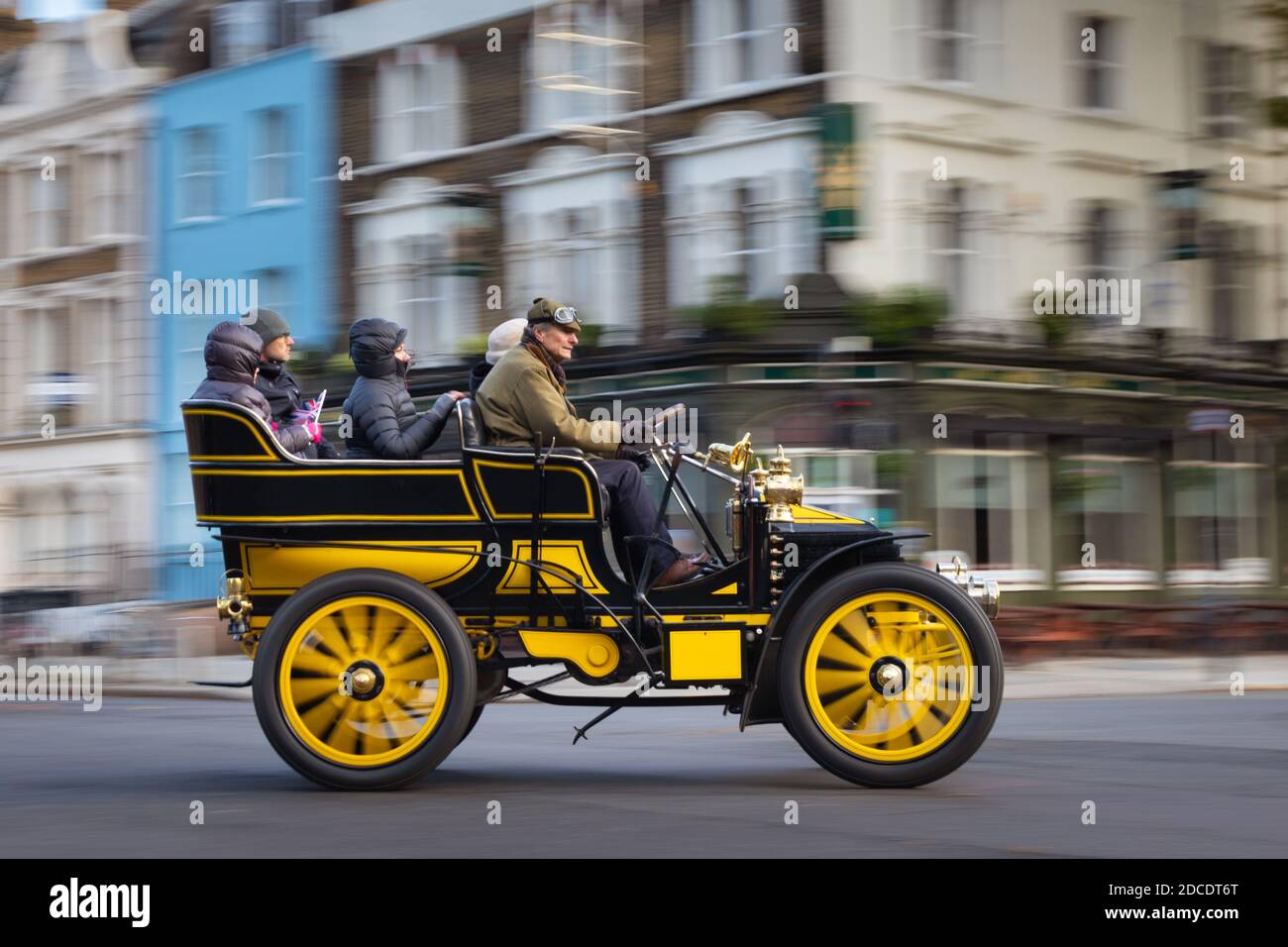 London to Brighton Veteran Car Run, the world's longest running motoring event Stock Photo