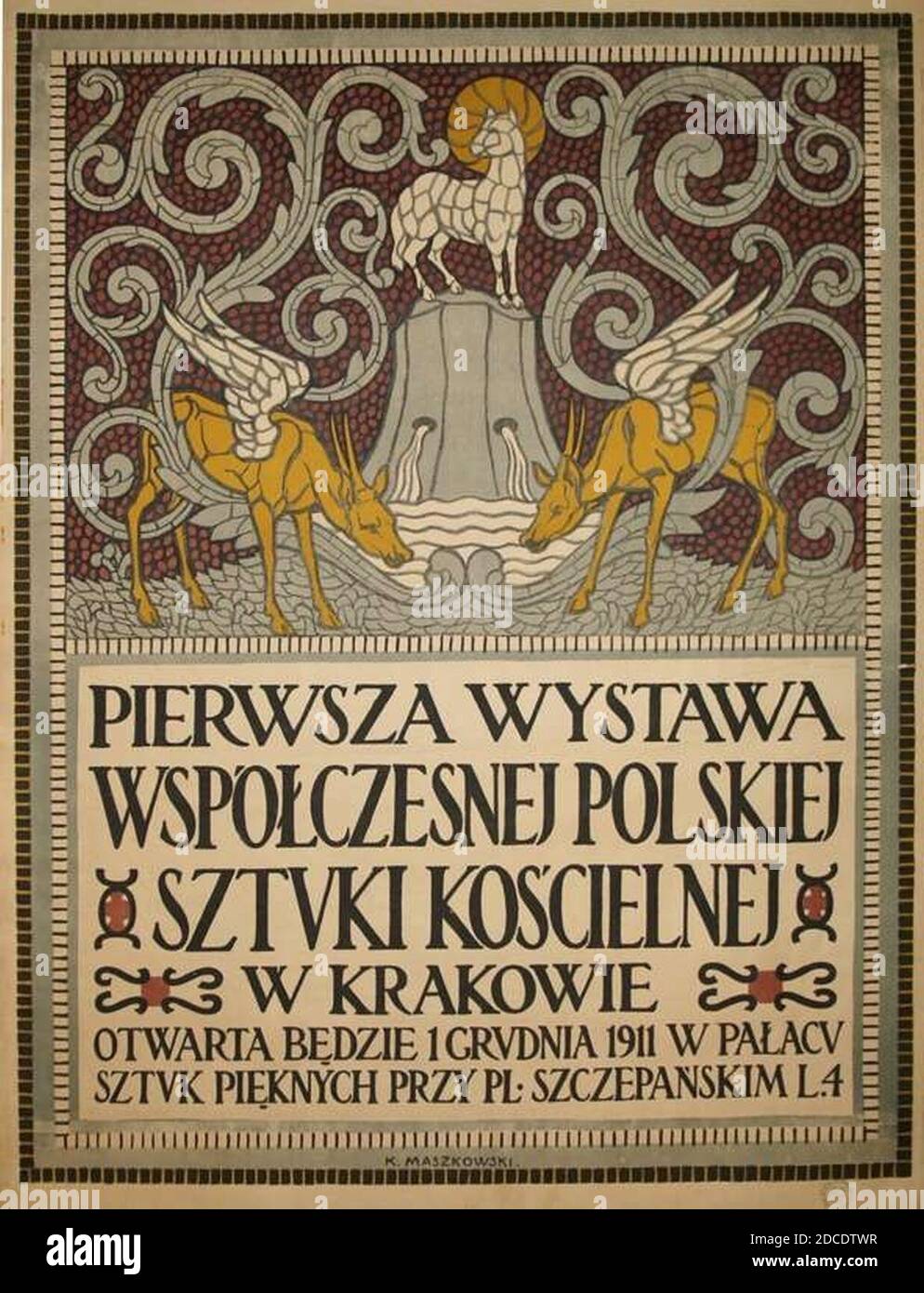 Karol Zyndram Maszkowski Wystawa sztuki kościelnej 1911. Stock Photo