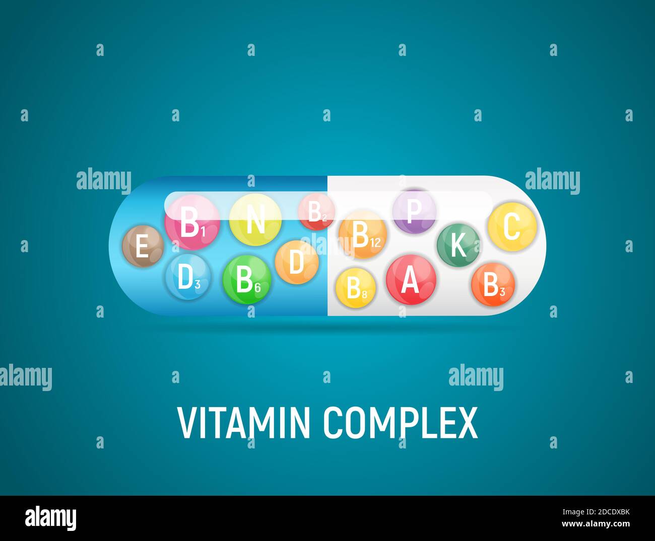 Vitamin and Antioxidant Complex. Illustration Stock Photo Alamy