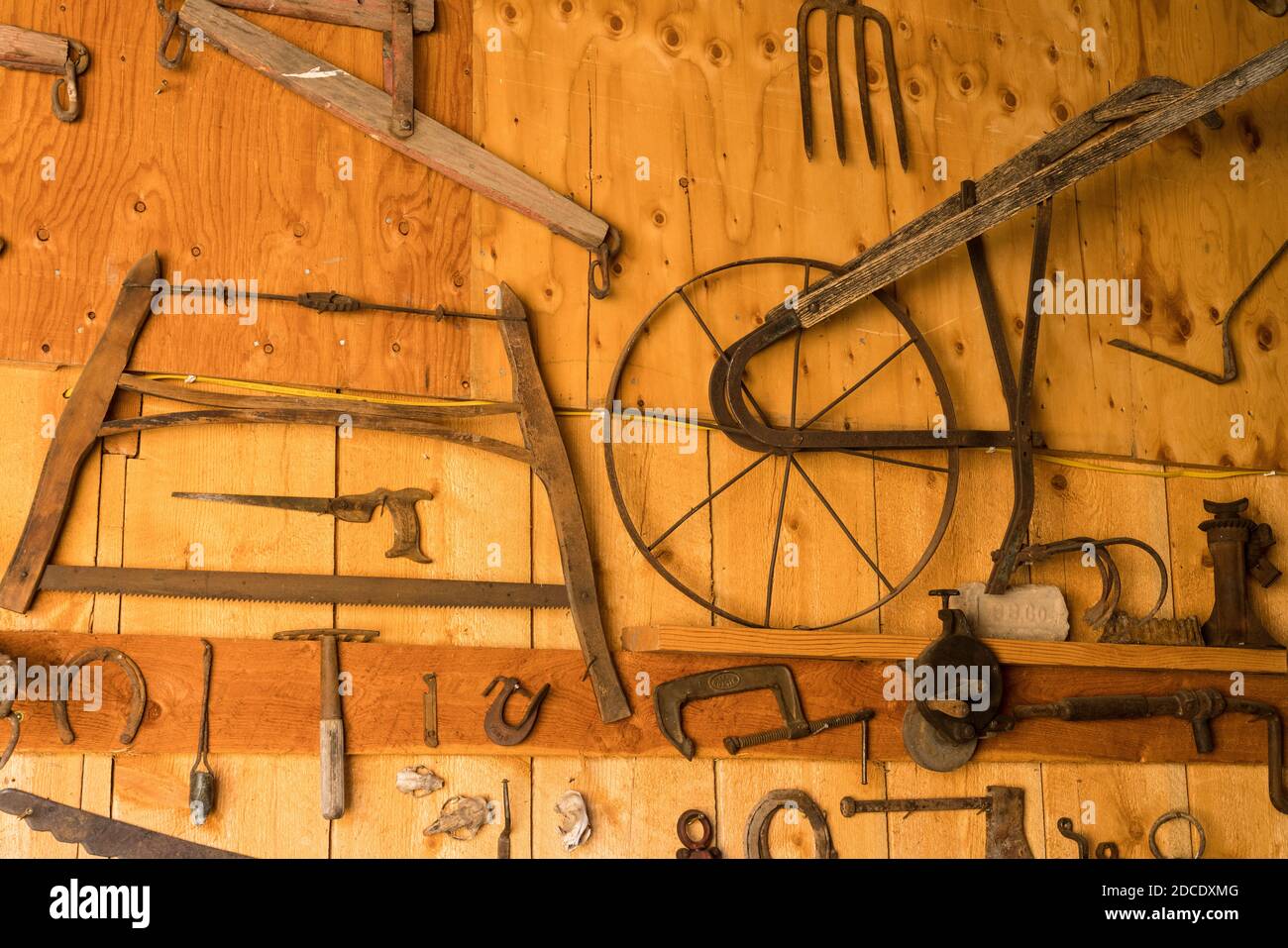 Vintage tools and farm memorabilia donated to the Henry schoolhouse