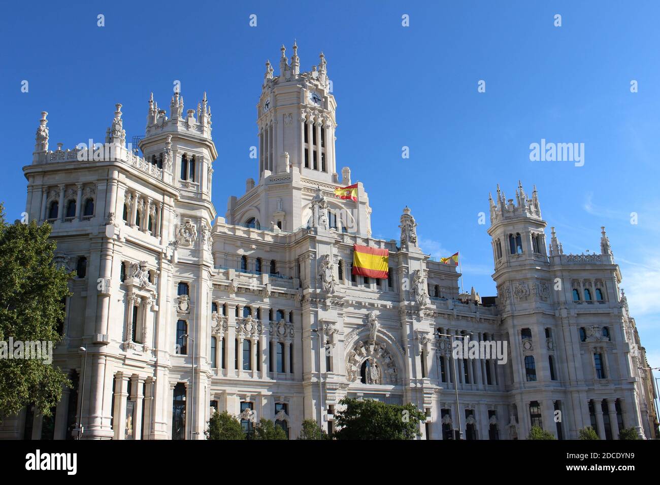 Madrid Palacio-de-Comunicaciones-Cibeles Stock Photo